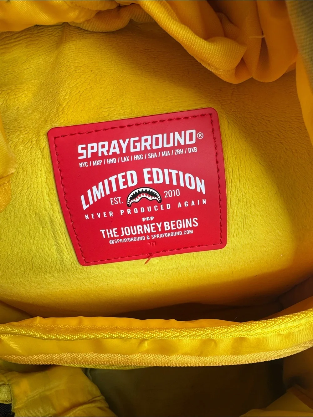 Sprayground Minion Banana Mayhem DLXR Backpack